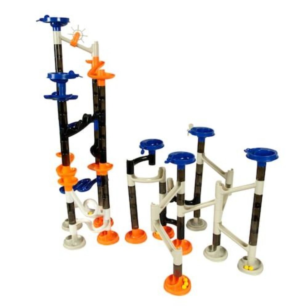 New in Box Mega Mini Marble Run Set, 2 sets in 1 with mini yellow marbles